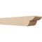 Ekena Millwork 6in. W x 4in. H x 24in. L Crestline Woodgrain TimberThane Rafter Tail, Primed Tan RFTUR06X04X24CRERCPR - alternate 1
